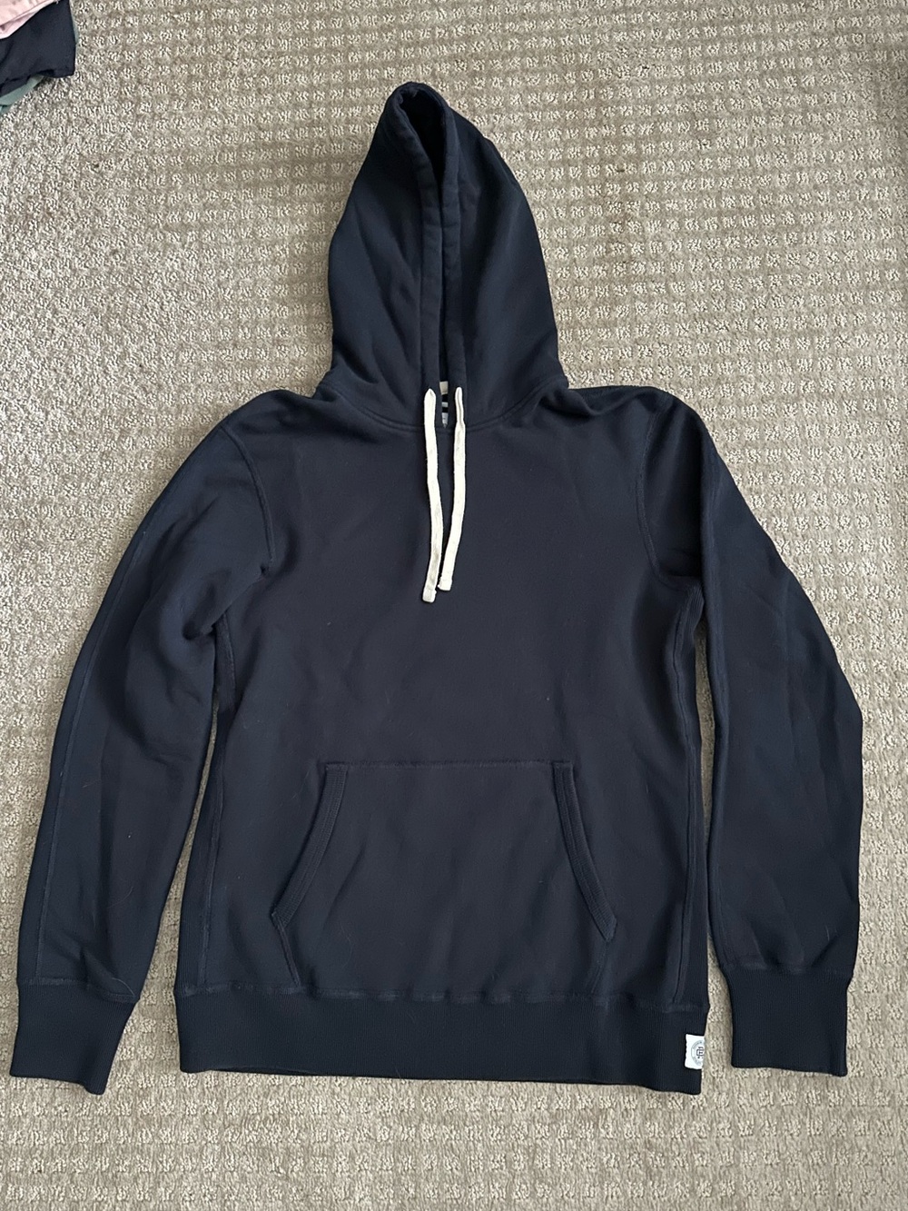 EUC Reigning Champ Midweight Terry Hoodie Hooded Sweatshirt Dark Navy size Small